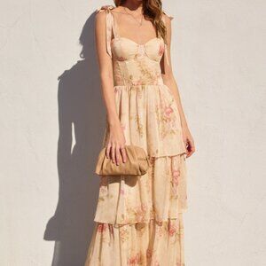 Have My Heart Corset Layered Maxi Dress
